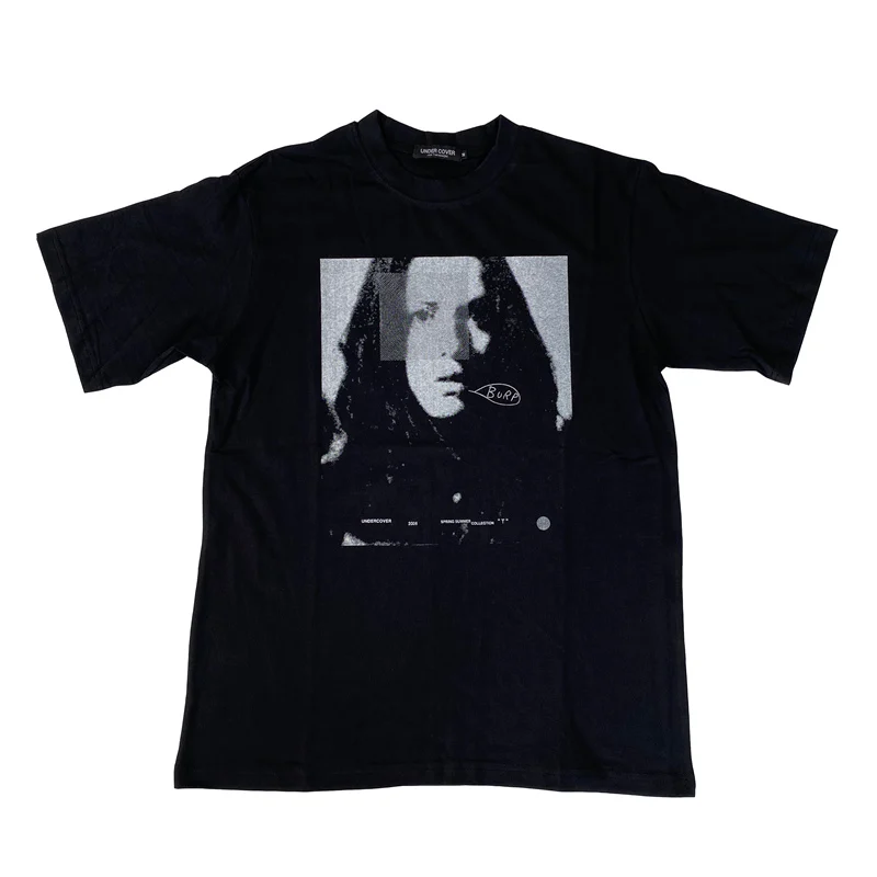 

Новинка 2023, мужские футболки с надписью Undercover Beauty vortex, футболка в стиле хип-хоп, уличные хлопковые футболки для скейтборда, футболка, американский размер # BG119