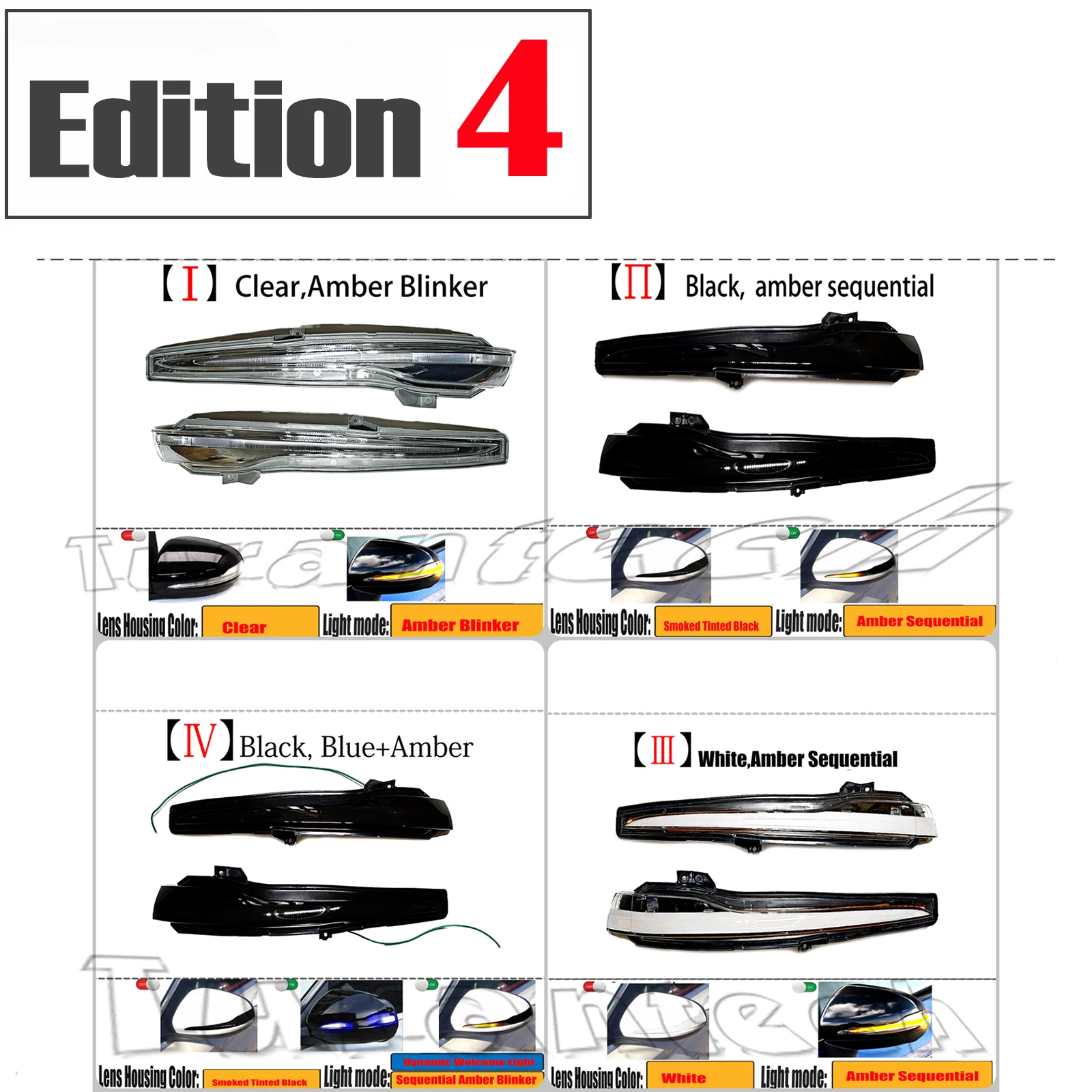 2 шт. указатель поворота для Mercedes-Benz S Class S280 S300 S350 S400 S500 S550 S600 S63 S65 AMG Янтарная крышка