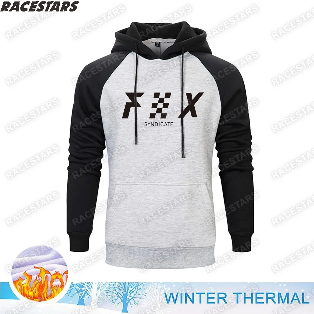 

Men's Hoodies Sweatshirts Motocross Jackets Winter Fleece Cycling Clothing Enduro Pullover ATV MTB Off Road Mountain Bike Jacket