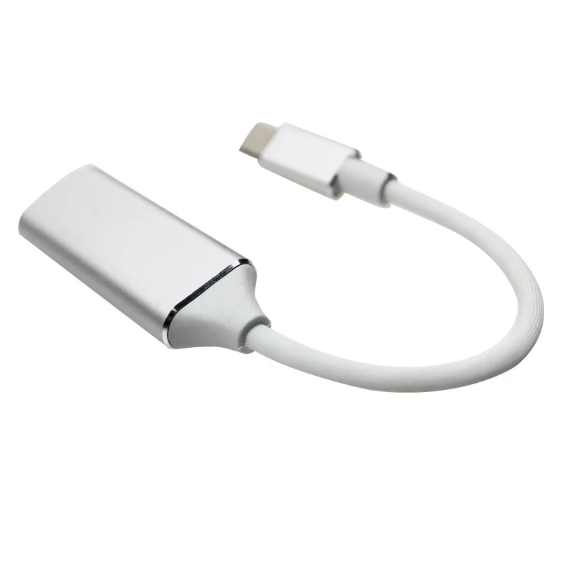 Type C To HDMI-compatible Cable Ultra HD 4k USB 3.1 HDTV Cable Adapter Converter for MacBook Chromebook Samsung S8 S9
