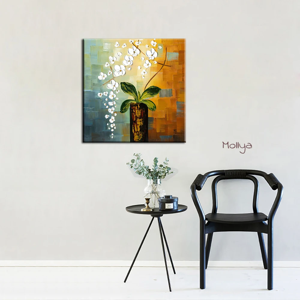 

Постер для домашнего декора, картина, галерея, 100%, ручная роспись, цветы, масляная живопись, большой салон, клуб, бар, стена для дома, гостиной,...