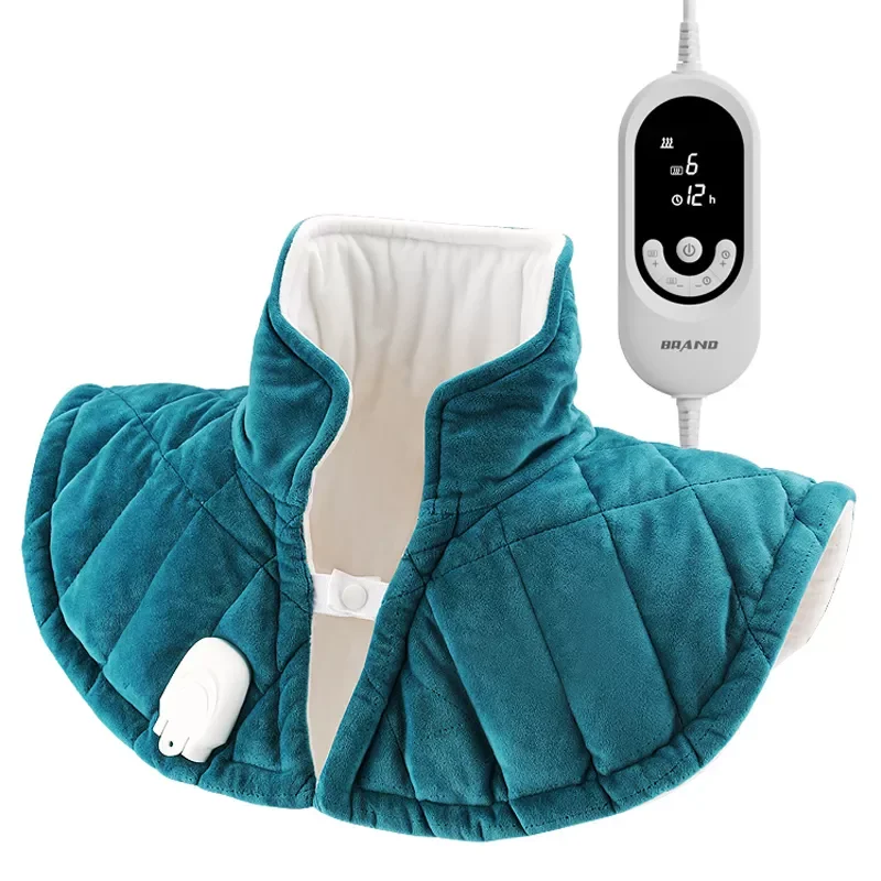 

2.2lb Large Shoulder Neck Back Heating Shawl Wrap Heat Therapy Heater Weighted Heating Pad for Pain Relief