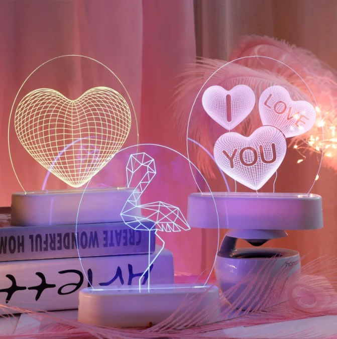 

Ins 3d room decoration and small night lights