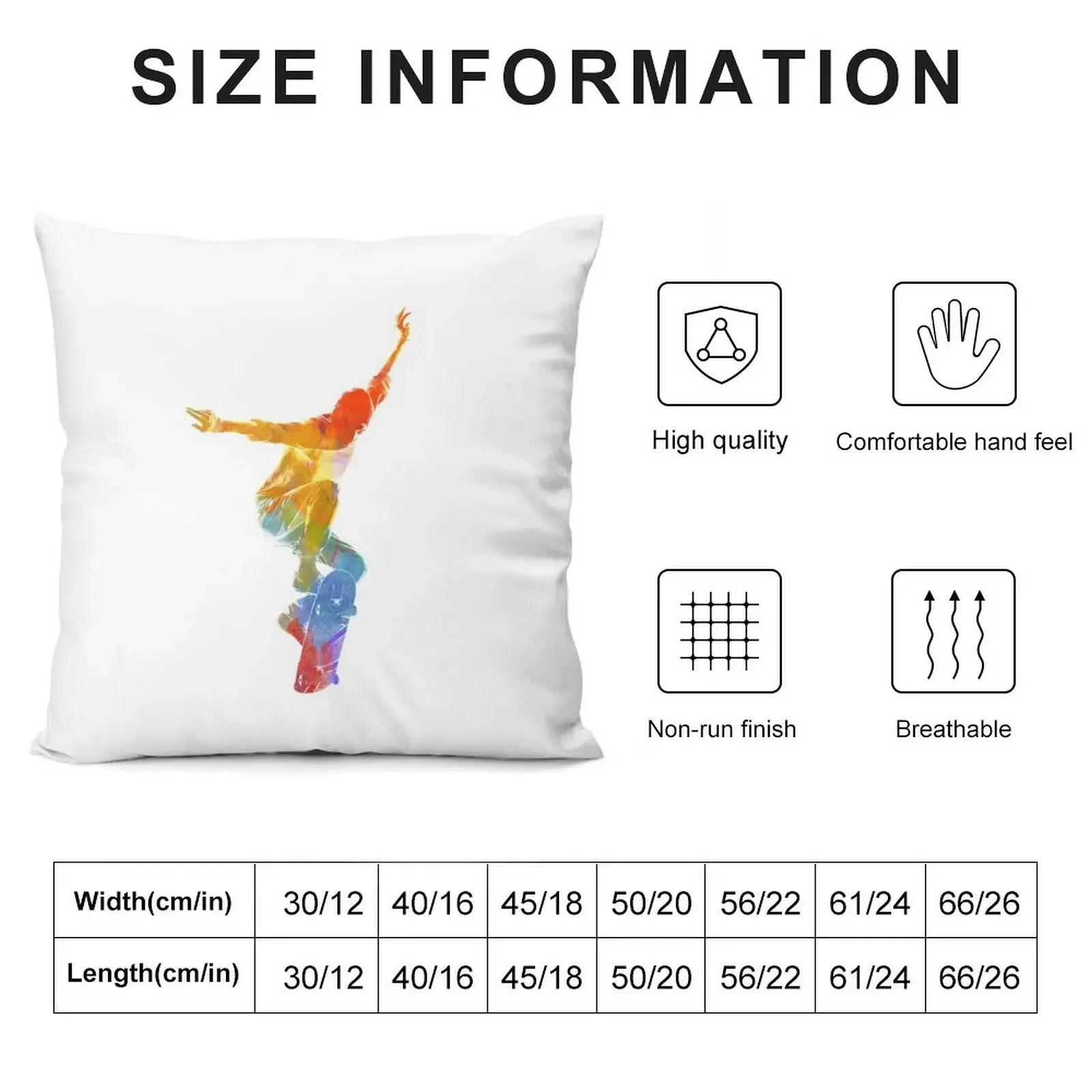 Мужской скейтборд 05 дюймов акварельная декоративная подушка декоративный чехол