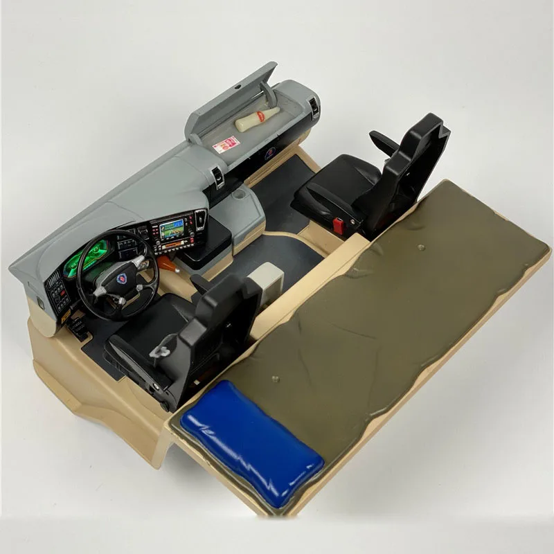 

Car Interior Cab Center Console DIY Spare Parts Apply To 1/14 RC Trailer R620 R470 Model Truck Modified Upgrade Accessories