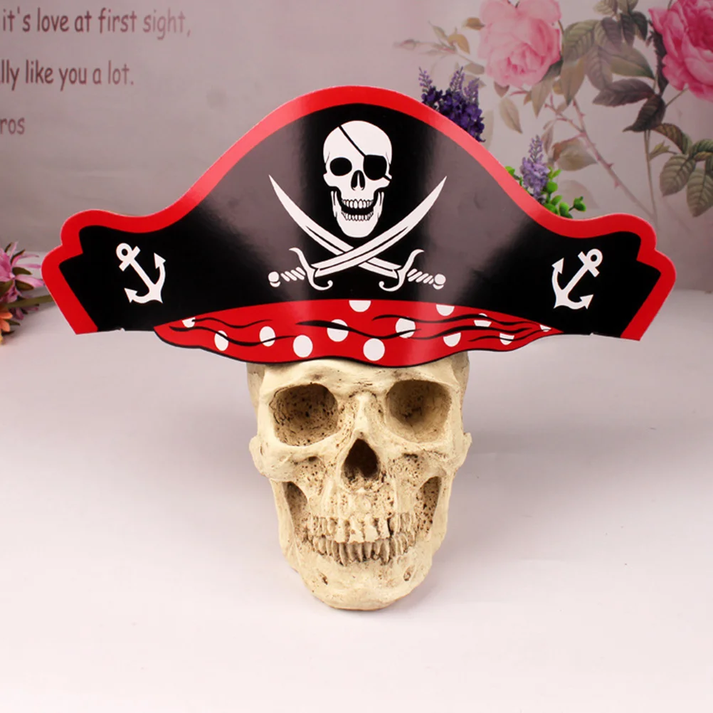 

Paper Pirate Hat, 24pcs Classic Pirate Hat Party Hats Paper Pirate Hat Costumes Hats