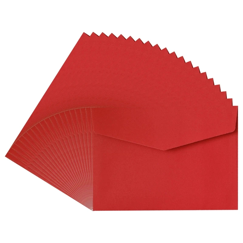 

20Pcs Retro Envelopes Kit Colorful Cash Envelope for 7 x 5 Inches Greeting Card Wedding Invitation Card Thank You Letter