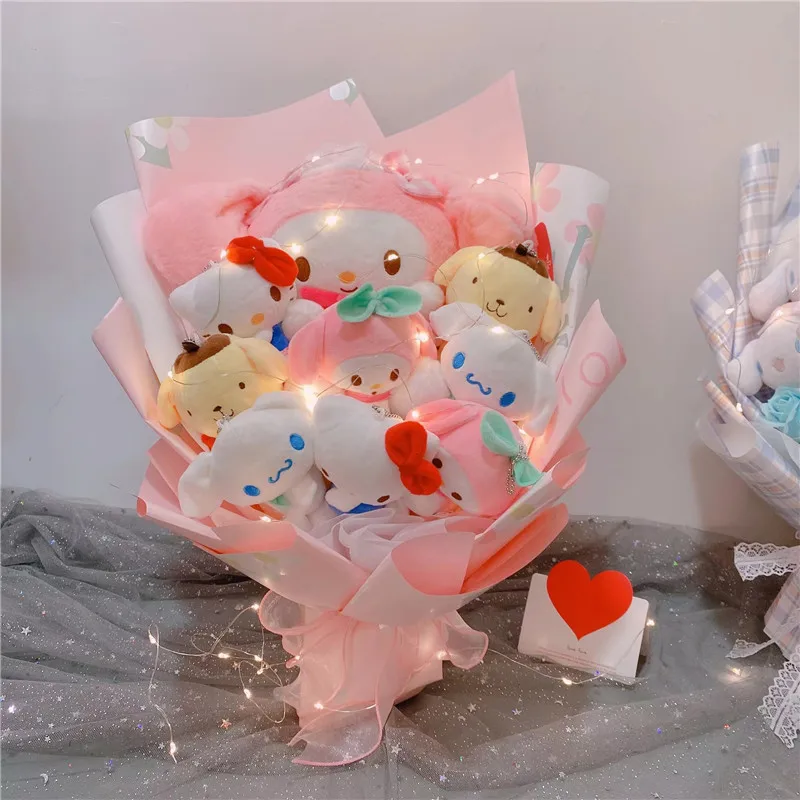 Аниме Sanrio Hello Kitty Kuromi мой мелодия Коричный Свадебный фотобукет подарок на день