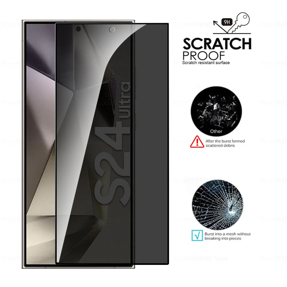 1-4 шт. противошпионское закаленное стекло для Samsung Galaxy S24 защитные пленки экрана