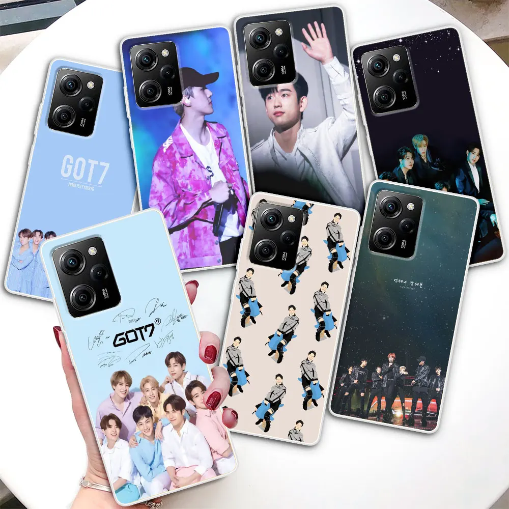 

Прозрачный чехол для Xiaomi Poco X5 X3 NFC M4 X4 Pro 5G Cases M3 F3 F2 M2 Pocophone F1, силиконовый чехол для телефона Got7 Kpop Singer