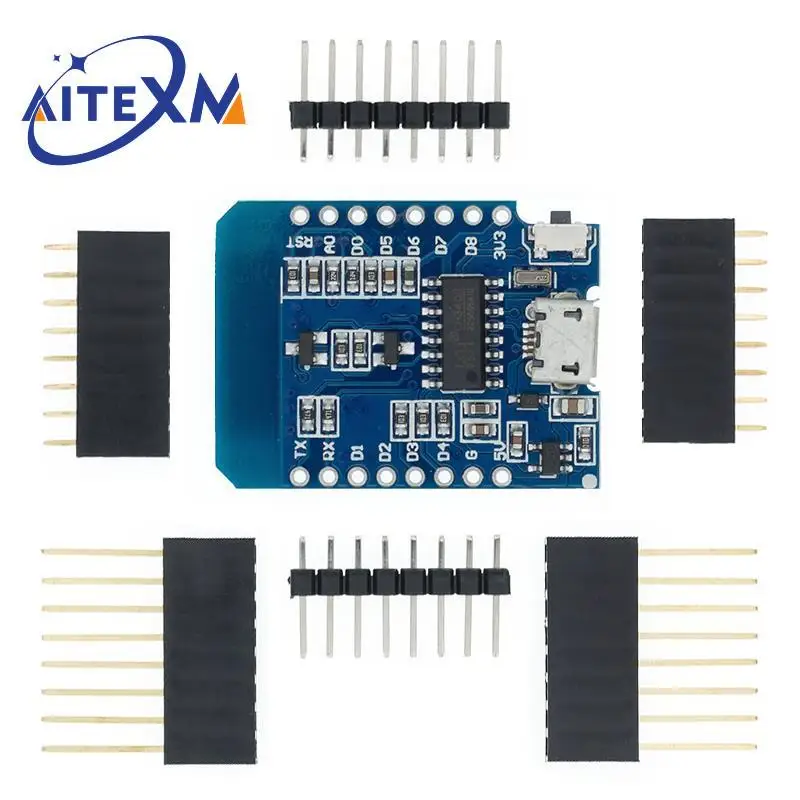 D1 Mini V4.0.0 / S2 мини плата для разработки Wi-Fi ESP8266 CH340G CH340 ESP-12F MINI WIFI IOT MicroPython Nodemcu Arduino |