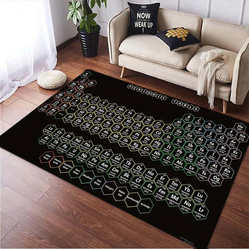 

Periodic Table of Chemical Elements Printed Living Room Carpet Floor Mats rugs for bedroom carpets rug outdoor rug