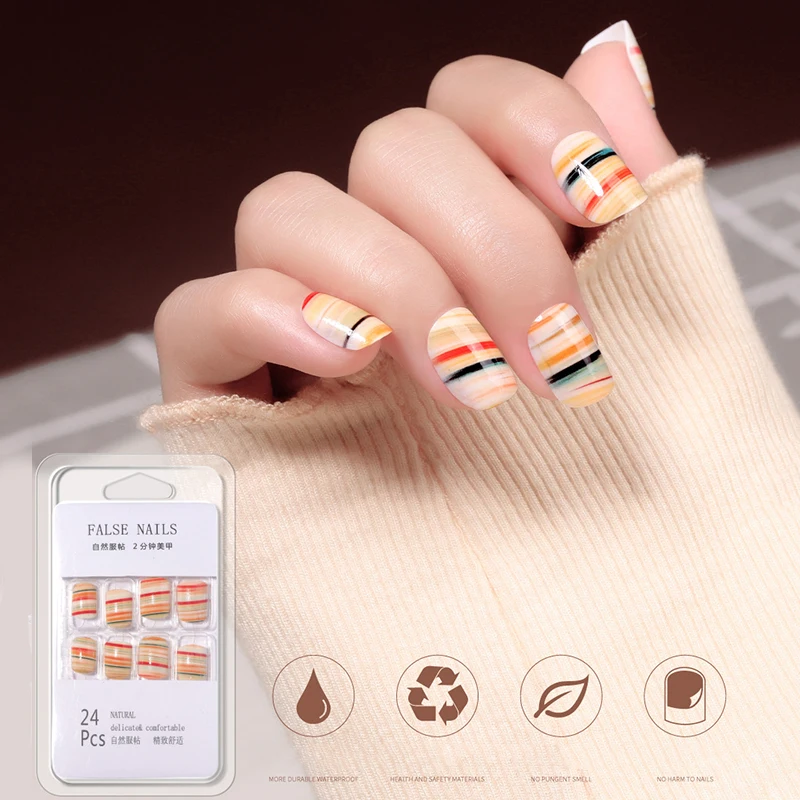 

24 шт цветные накладные