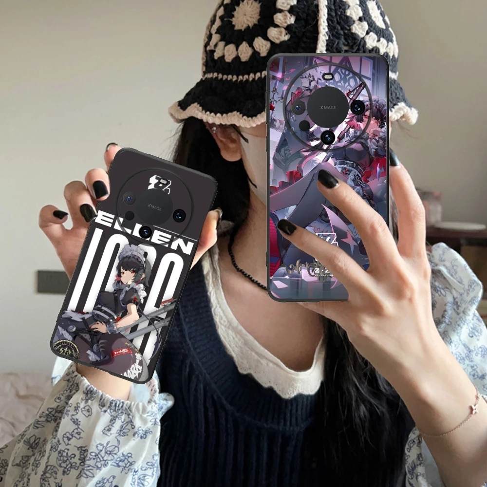 Чехол для мобильного телефона Zenless Ellen Joe Huawei Mate 60 50 40 30 20 10 Pro Plus Lite E 5G черный мягкий