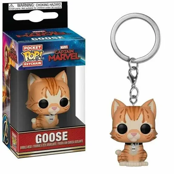 FUNKO pop Мстители 4: Эндшпиль CAPTAIN MARVEL Гусь брелок фигурка Коллекционные игрушки для