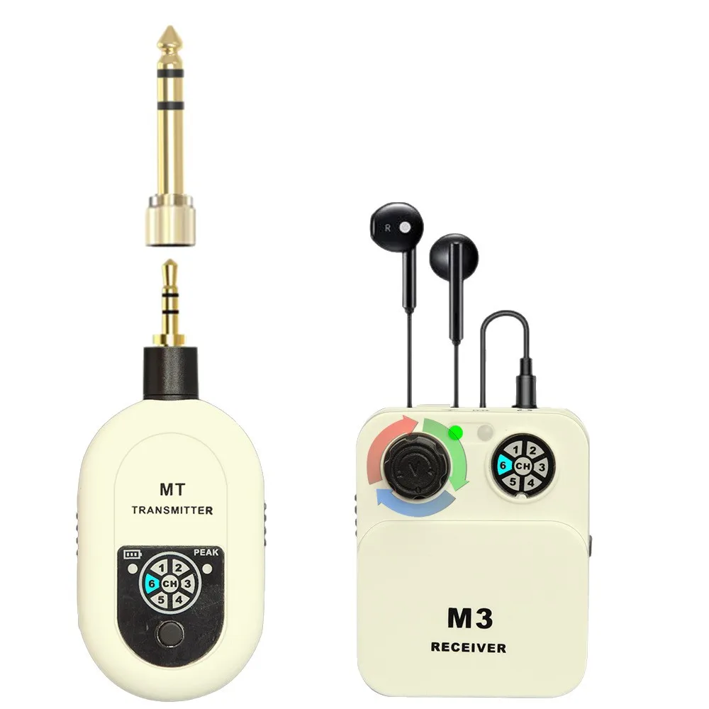 Фото Беспроводная система мониторинга с эффектом эха для сцены, 2.4G FM-диапазон, позволяющая певцам слушать эхо в реальном времени. №3
