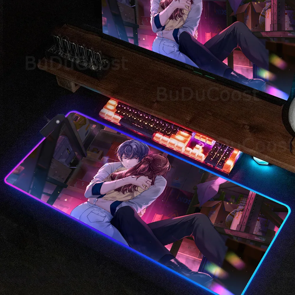 Популярный товар коврик для мыши разных размеров с HD-принтом и RGB-подсветкой