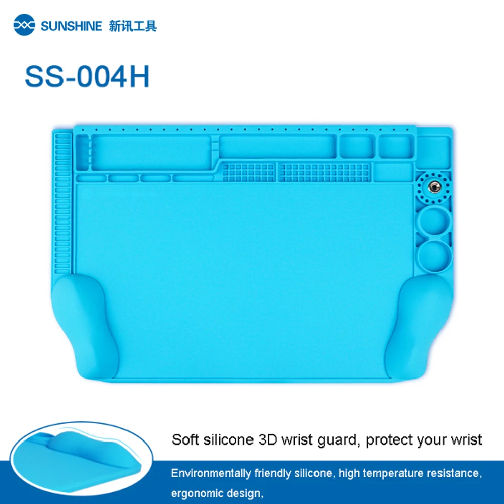 

SUNSHINE 3D Silicone Pad Insulation High Temperature Resistant Anti-static Magnetic Mat BGA Soldering Repair Station SS-004H