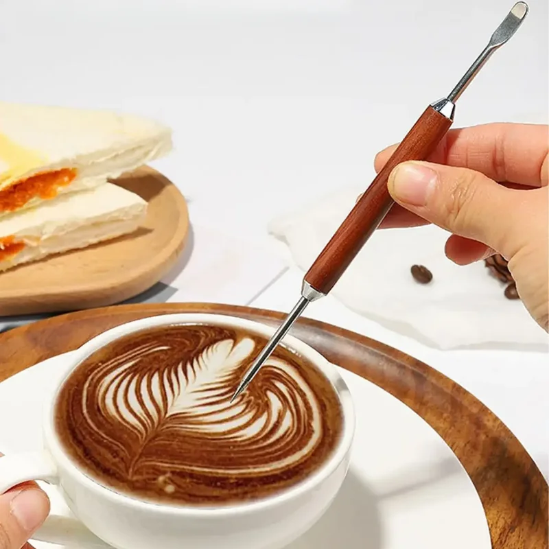 Игла Для Кофе Palisander 1 Шт. Из Нержавеющей Стали Приготовления Эспрессо Деревянная