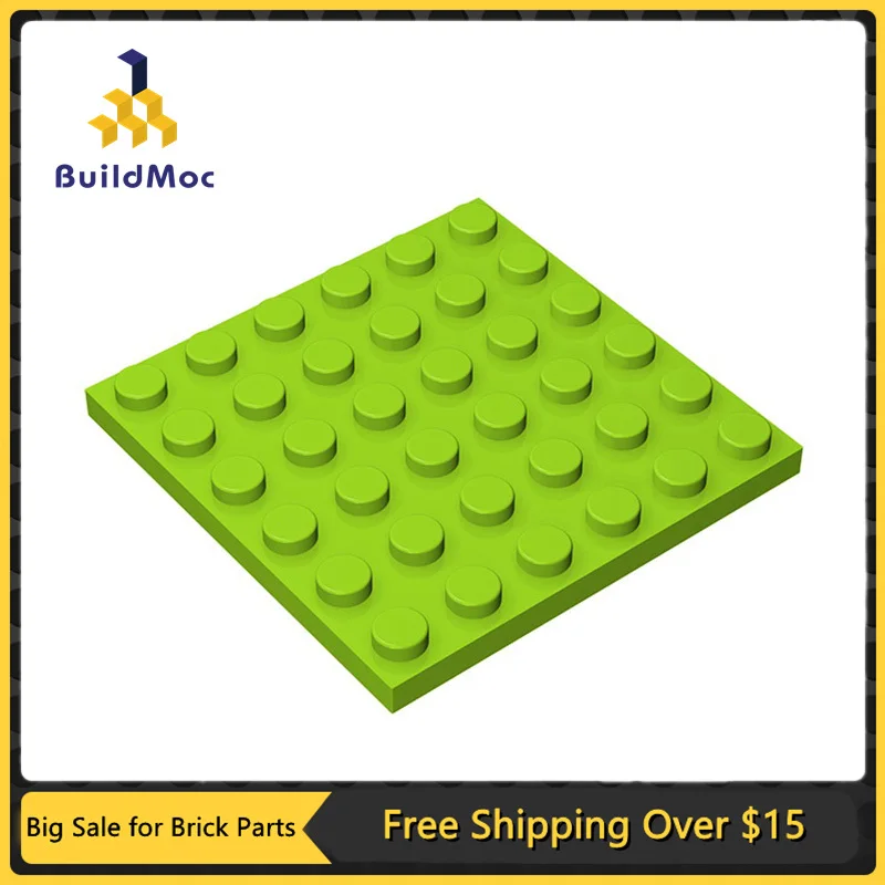 10 шт. детали MOC 3958 пластина 6x6 Совместимые Кирпичи сборные строительные блоки