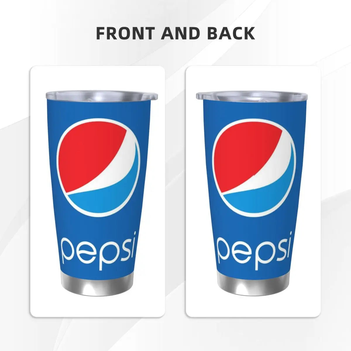 Фото Кружка P-Pepsi 20 унций, большая емкость, автомобильная, герметичная, для сока и кофе, пищевой пластик №3