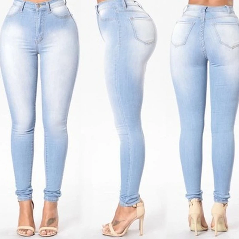 Women Fashion Jeans Skinny Pants Skinny Pants Blue Jeans