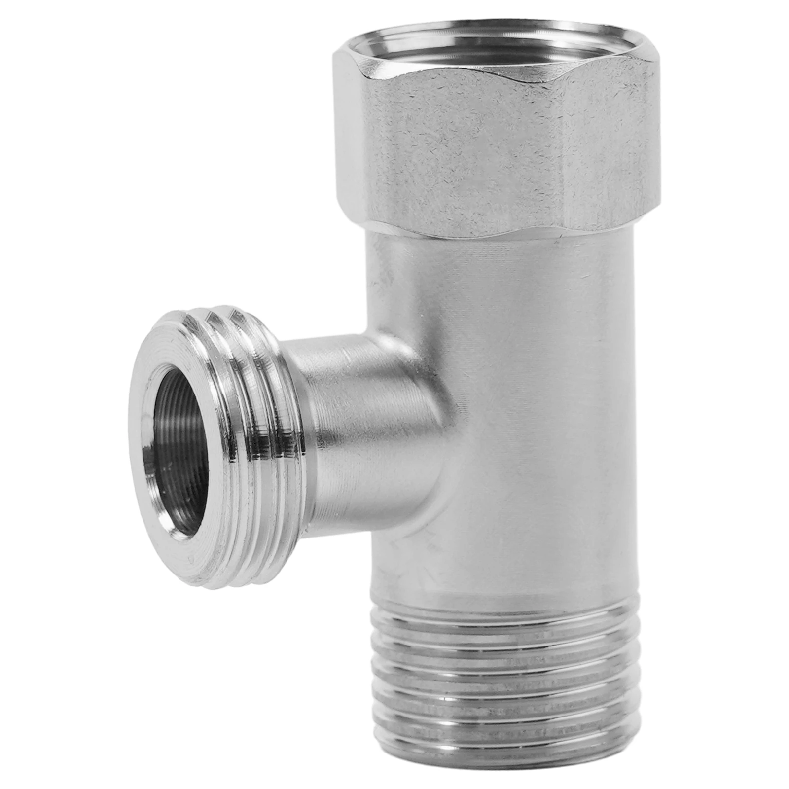 

Toilet 304 Stainless Steel T Adapter G1/2 T-Valve For Bath Bidet Sprayer Shower For Connecting An Angle Valve And Hose Or Faucet