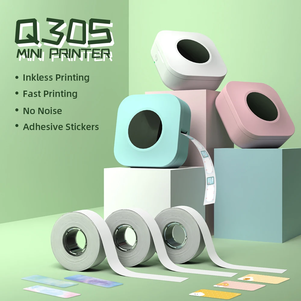 

Phomemo Q30S Label Maker Machine Mini Pocket Bluetooth Thermal Label Printer DIY Date Sticker Label Machine Various Label Paper