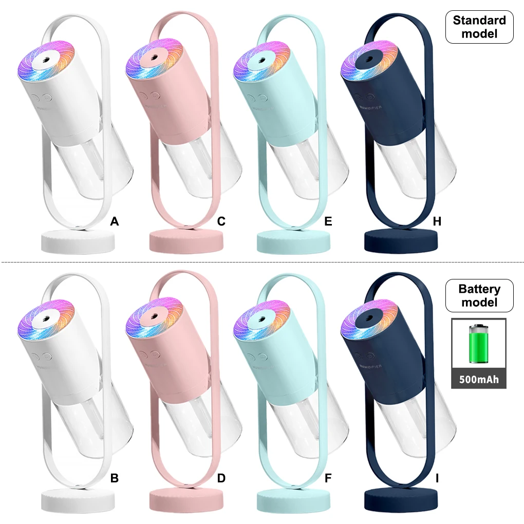 

LED Night Light Humidifier Rotation Air Diffuser Living Room Hotel Atomizer 200ml Desktop Nebulizer Home Supplies