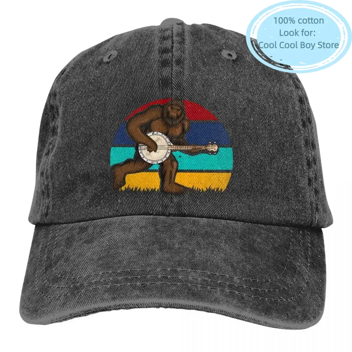 Многоцветная шляпа Bigfoot Sasquatch мужская и женская ковбойская кепка бейсбольные