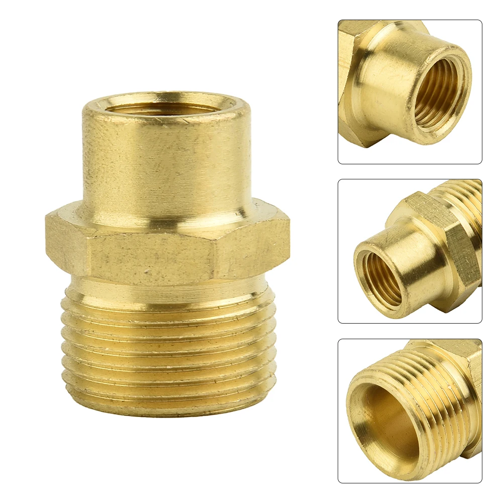 

1Pcs M22 1/4inch FNPT Brass Adapter Thread Pressure Washer Rotary Fitting For Garden Hoses Pumps Ball Valves Telescopic Rods