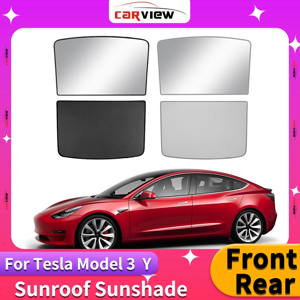 

Солнцезащитный козырек CARVIEW для Tesla Model Y3, солнцезащитный козырек, солнцезащитные козырьки на крышу, устойчивые к УФ/нагреву, светоотражающи...