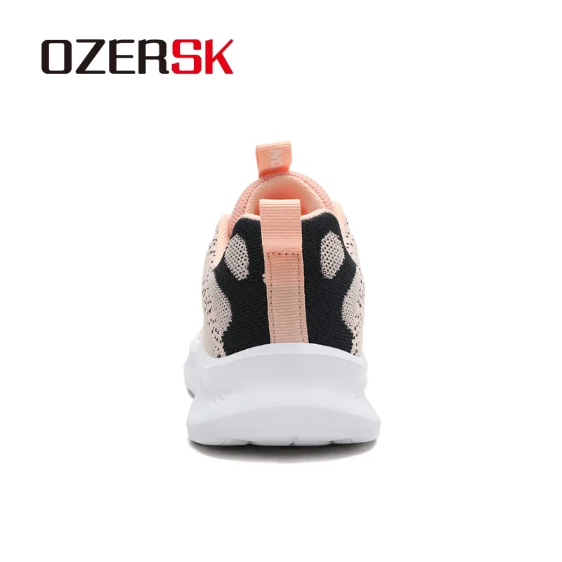 OZERSK женские кроссовки с круглой головкой и сеткой туфли на плоской подошве