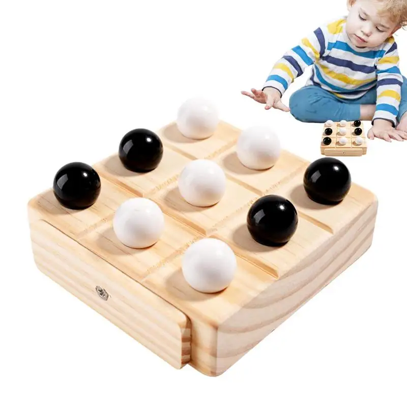 

Xo Game Wooden Chess Board Game Classic Strategy Brain Puzzle Fun Interactive Wooden Board Games For Adults Kids