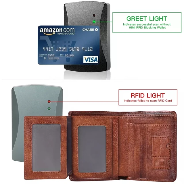 Men's Purse Minimalism Genuine Leather Wallet Business RFID Blocking Credit Card Holder Bag Wallet Wallets for Men and Women 4