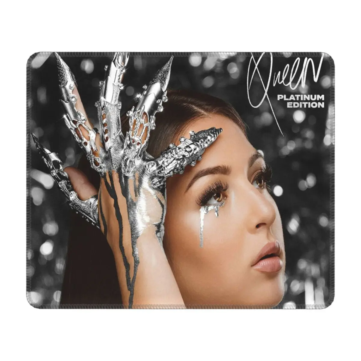 

Customized Eva Queen Mousepad PC Gamer Mouse Pad Non Slip Rubber Base Office Desk French Singer Music Mat