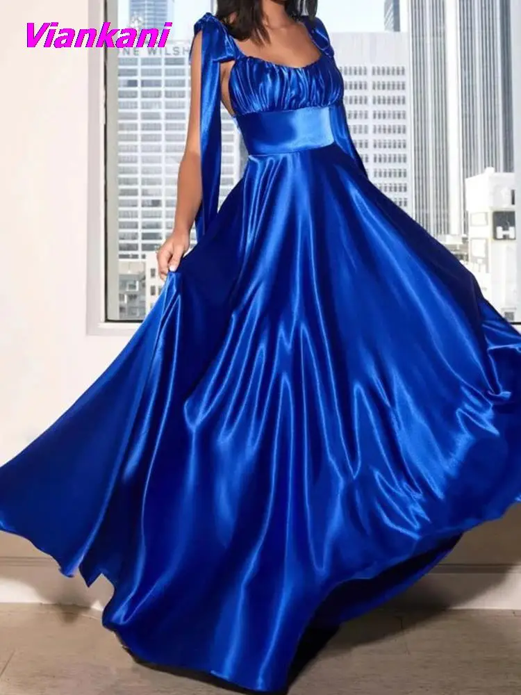 

Women Summer Sexy Party Dress New Elegant Slash Neck Off Shoulder Beach Long Dresses Vintage Office Lady Dress Loose Vestido