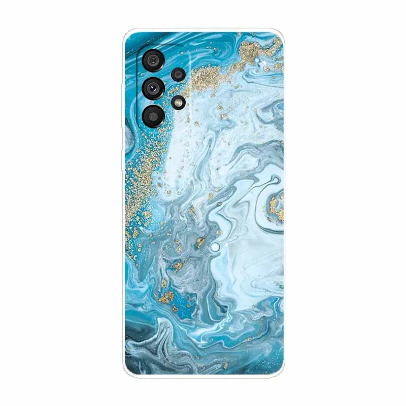 Чехол для Samsung A13 4G A135F новая модная мраморная силиконовая Мягкая задняя крышка из