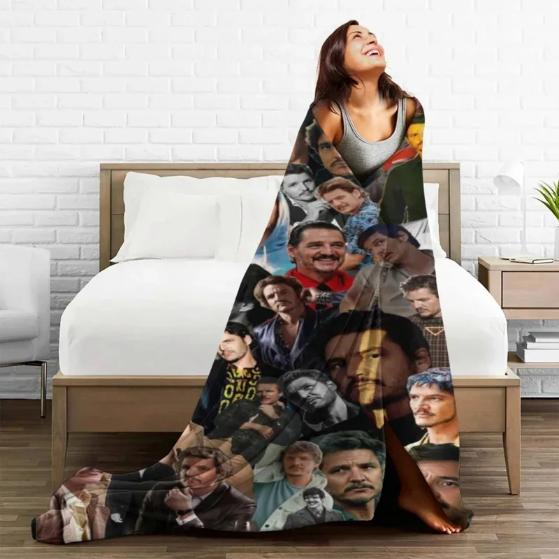 

Jose Pedro Blankets Flannel Textile Decor Actor Multifunction Super Warm Throw Blanket For Home Car Plush Thin Quilt