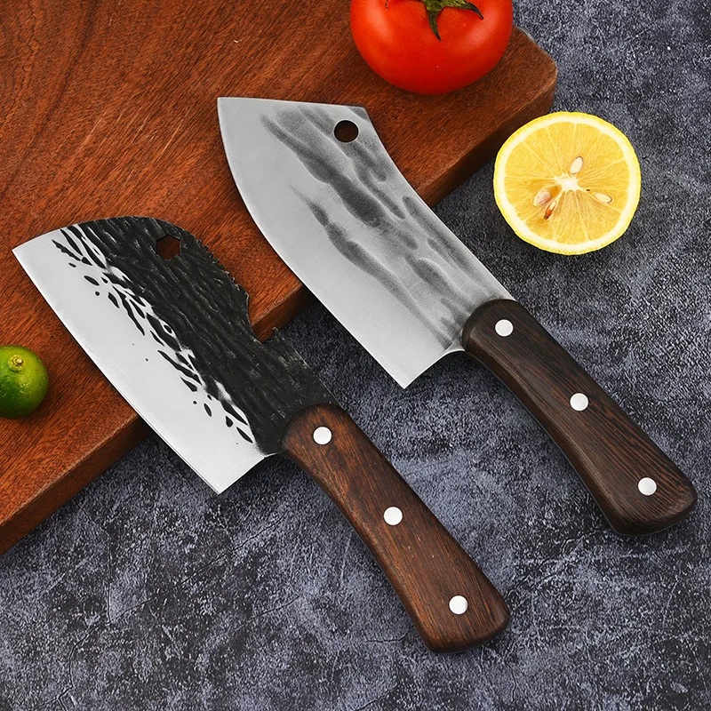 

Forged Kitchen Knife Household Stainless Steel Chef's Knife Slicing Knife Kitchen Hammer Chopping Knife Chop Bone Knife