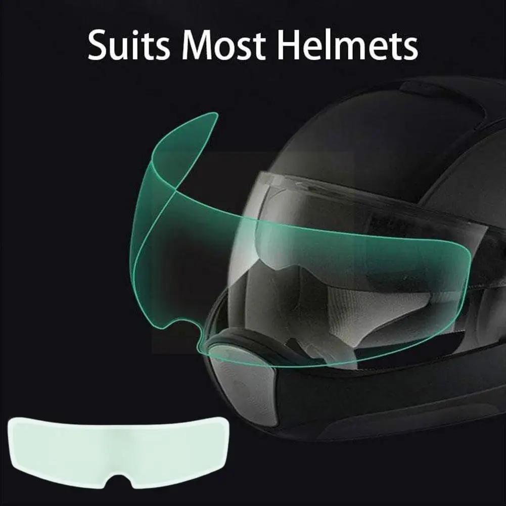 

Universal 2 Types Anti-fog Rainproof Helmet Films Clear Fog Motorcycle Anti-rain Helmet Film Anti Films Membrane Waterproof O8F4