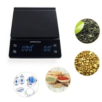 kitchen coffee scale with timer 3kg0 1g high precision pour over drip espresso scale hand punching digital touch scale