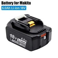 original bl1860 rechargeable battery 18v 6000mah lithium ion for makita 18v battery bl1840 bl1850 bl1830 bl1860b lxt 400charger