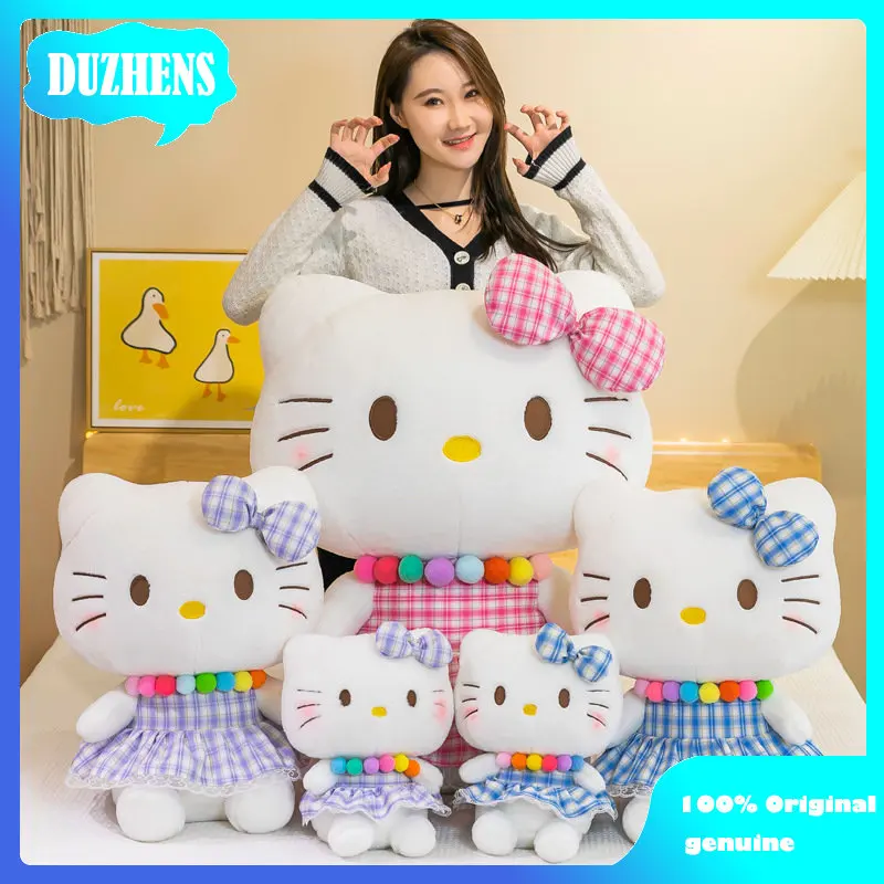 

40 см Большой размер кавайная Sanrio Оригинал: Цветочное платье hellokitty плюшевая игрушка креативная кукла на день ребенка кукла девочка подарок на день рождения