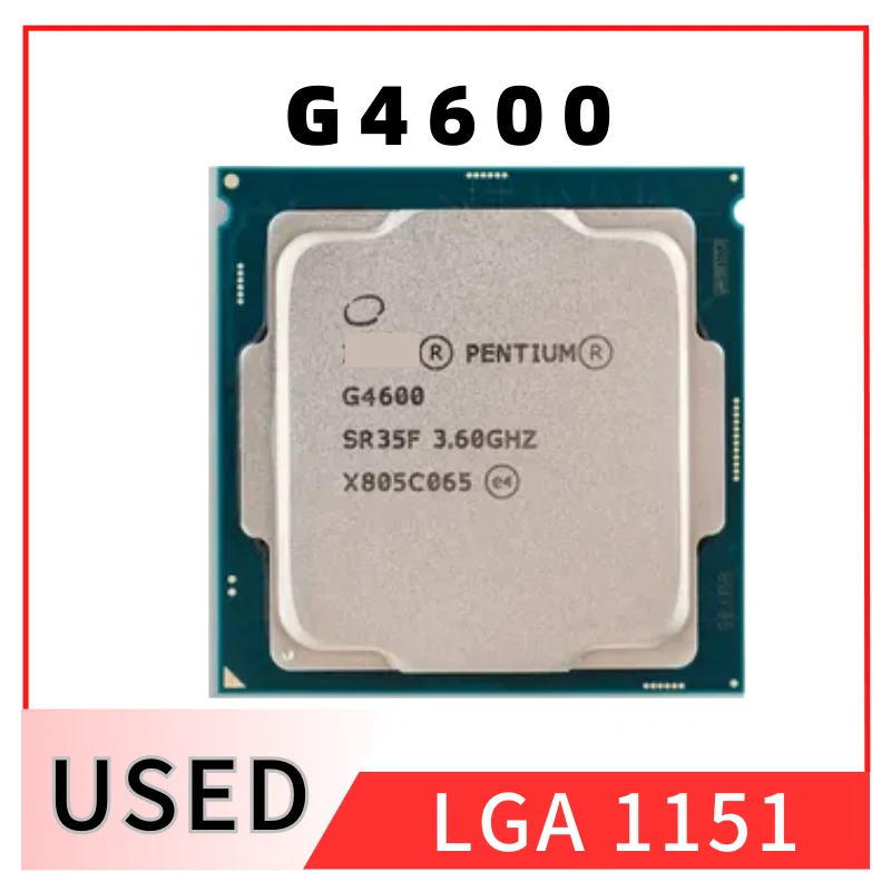 

Pentium G4600 3.6 GHz Dual-Core Quad-Thread CPU Processor 3M 51W LGA 1151