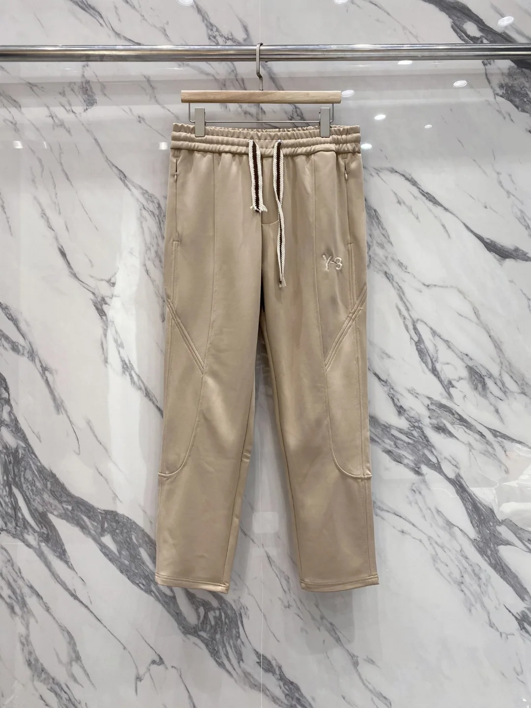 

Autumn Yamamoto Pants Yohji Letter Embroidery Draw Rope Solid Color Pants Casual Sports Loose Straight Leg Y3 Pants For Men