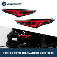 hcmotionz led tail lights for toyota highlander 2022 4th gen taillight with start up animation brake light reverse light