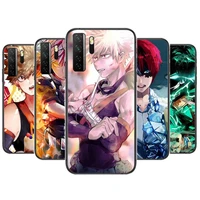 my hero academia black soft cover the pooh for huawei nova 8 7 6 se 5t 7i 5i 5z 5 4 4e 3 3i 3e 2i pro phone case cases