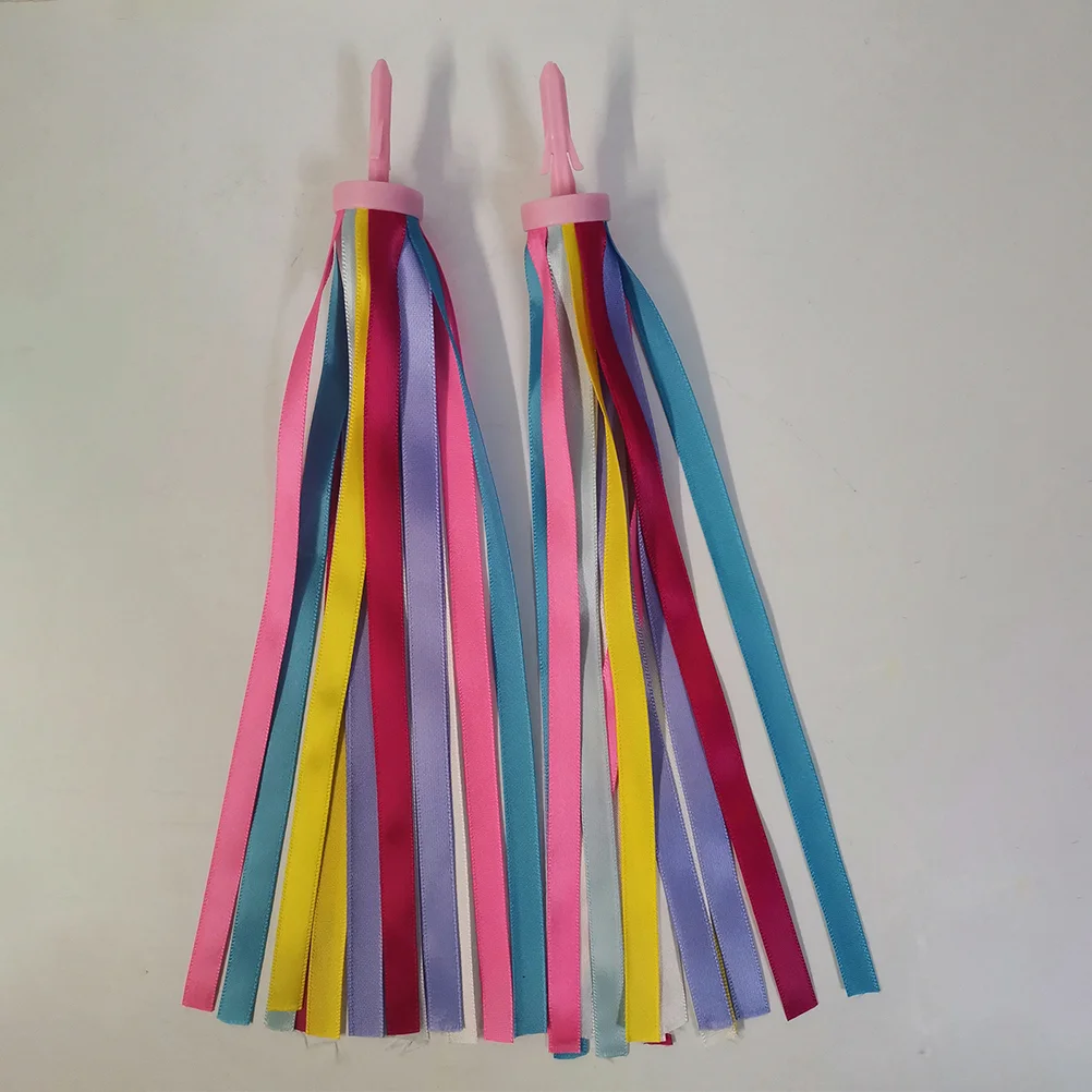 

5 Pair Funny Kids Bike Handlebar Streamers Grips Tassels Scooter Ribbons Baby Carrier Accessories