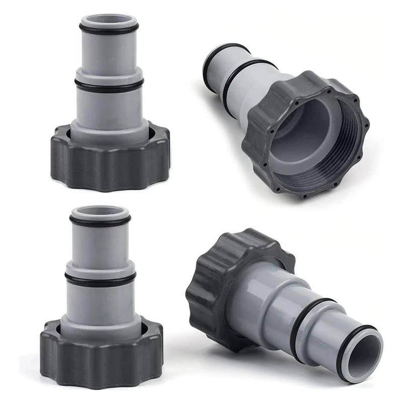 

New 4Pack Replacement Hose Adapter With Collar,1.5 Inch To 1.25 Inch Hose Adapter For Intex Pumps & Plunger Valve